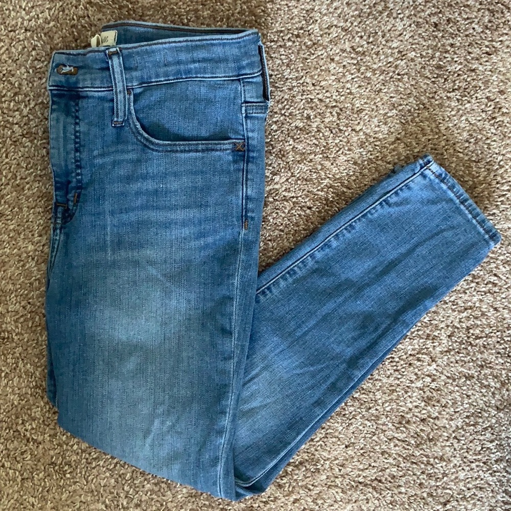 Madewell Roadtripper Crop Blue Jeans